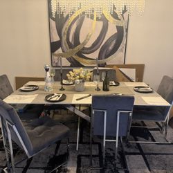 Comedor Como nuevo Con 6 Sillas 