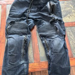 Riderich Armoured Denim Cargo Joggers