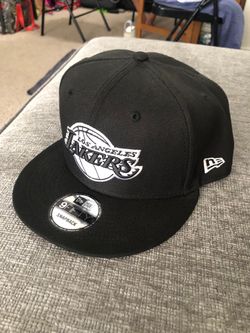 New Era 9Fifty LA Lakers Black & White Snapback Hat