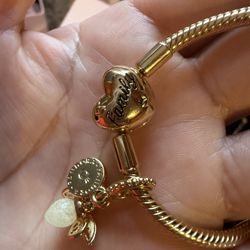 Pandora Silver Y Gold Pulseras 