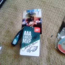 Irving Fryer Autograph On AAA Eagles MVP Lanyard