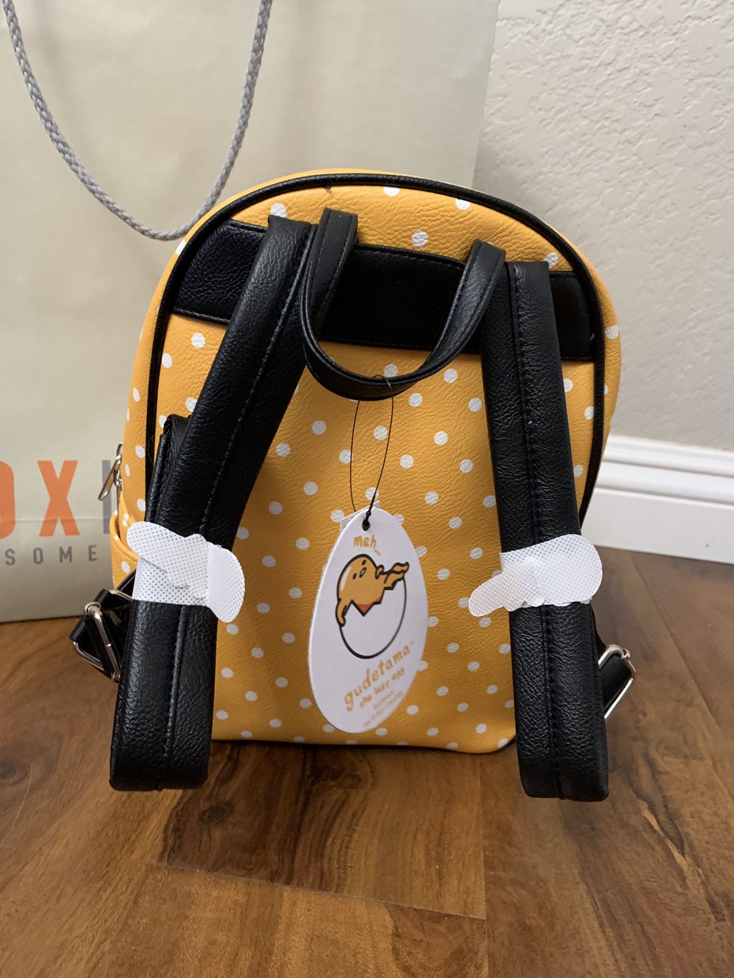 Loungefly Gudetama the lazy egg Mini Backpack NWT