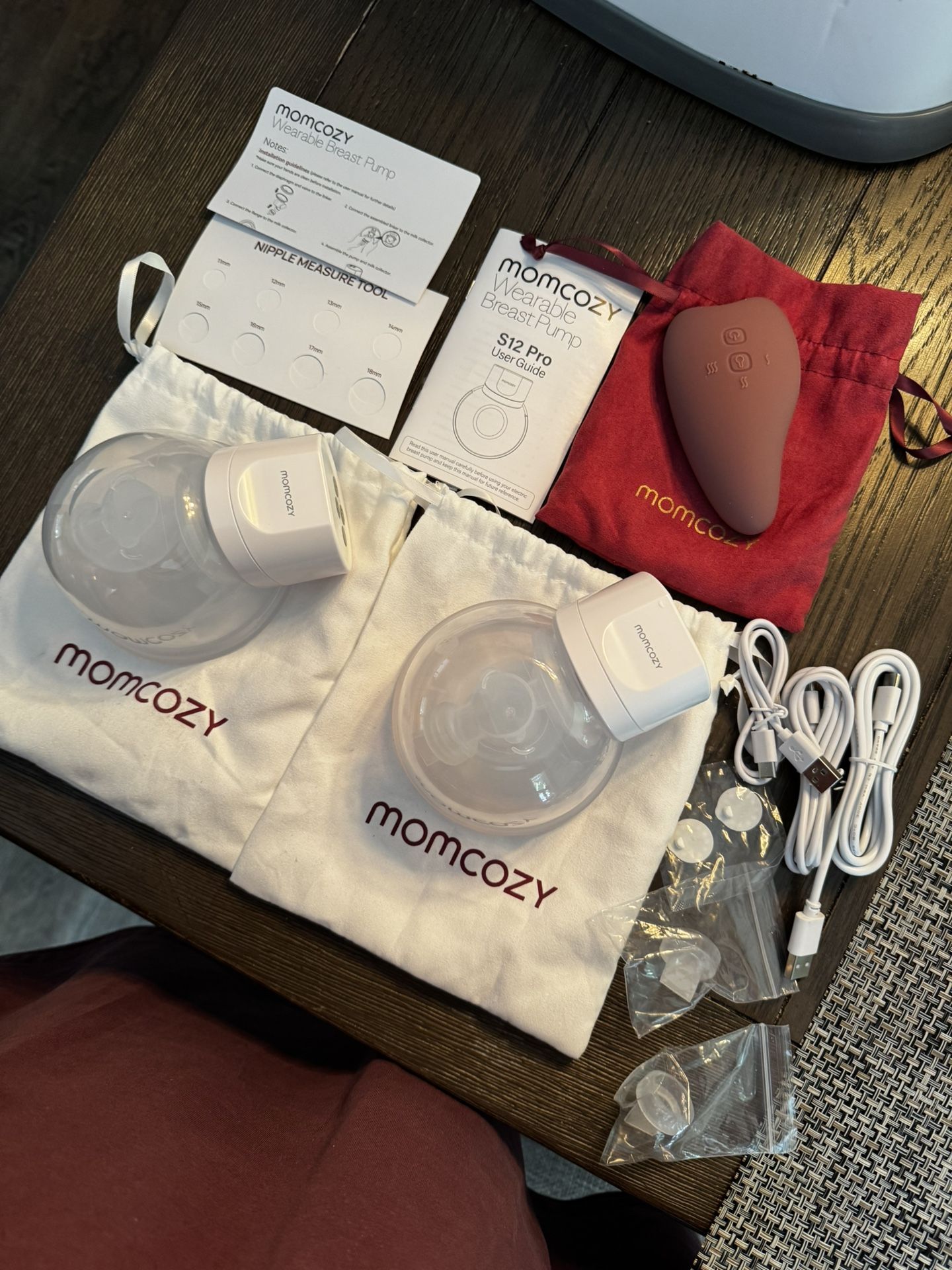 Momcozy S12 Pro Wearable Breast Pumps And Lactation Massager