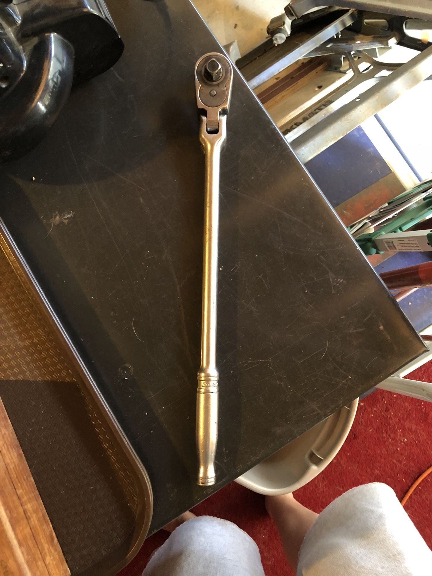 SNAP ON S711A 17" LONG FLEX HEAD RATCHET - 1/2” Drive