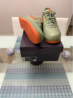 Nike Air Force 1 Low '07 Premium 'Oil Green Safety Orange'
