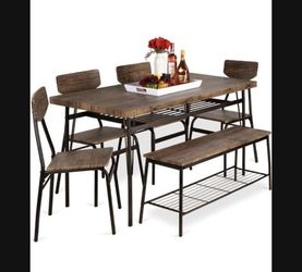 Table, Chairs, an Bench Set