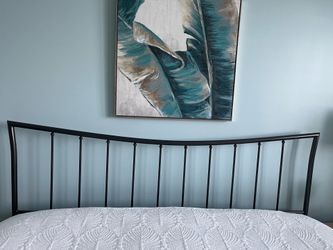 King size metal bed