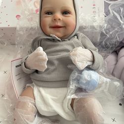 Realistic Baby Doll And Accessories 18in