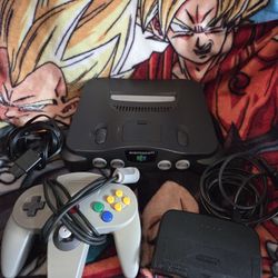 Black Nintendo 64 Console 