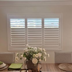 Custom Basswood Plantation Shutters & Expert Installation - Real Wood Interior Window Coverings (Persianas de Madera Para Ventanas)