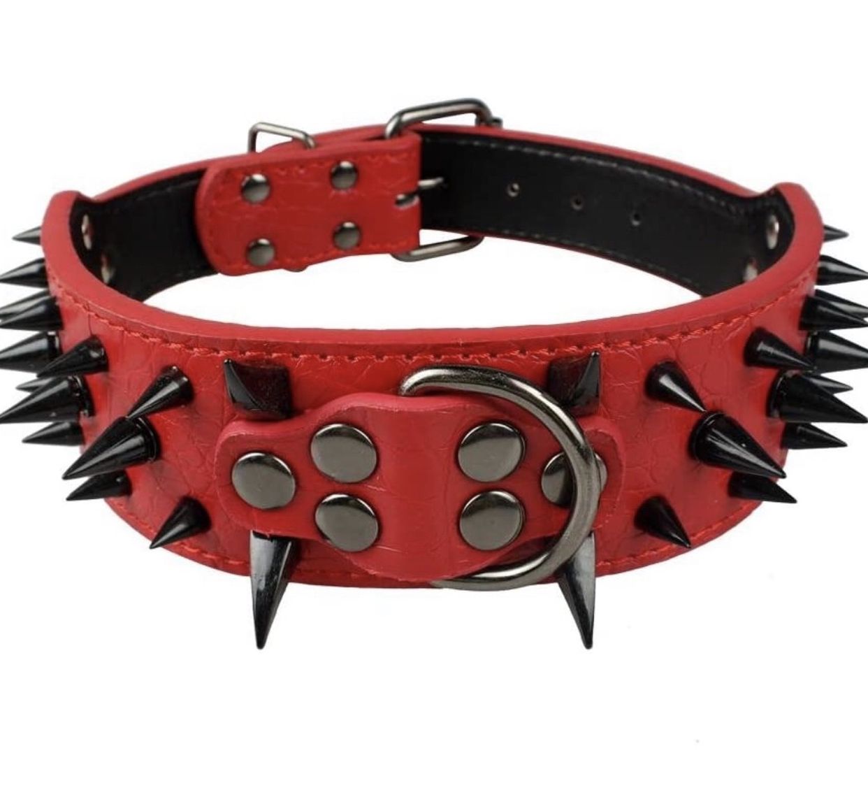 Red & Black 👹 Spike Collar ✨