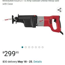 Milwaukee 6520_21 Amp Sawzall