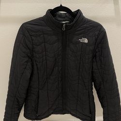 The North Face black puffer jacket