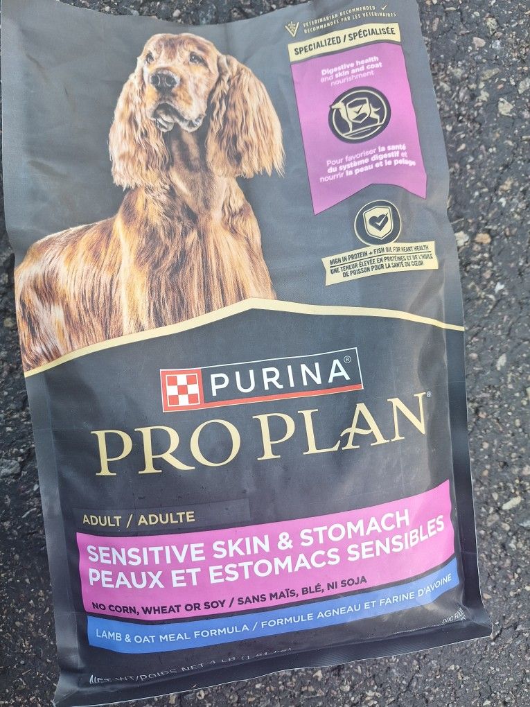 Purina Pro Plan Dog Food 4lb Bag Best By 2026