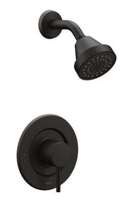 MOEN Align Single-Handle Posi-Temp Eco-Performance Shower Faucet Trim Kit in Matte Black (Valve Not Included)