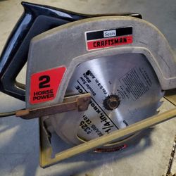 Vintage Craftsman Saw With Blades Working Fine 