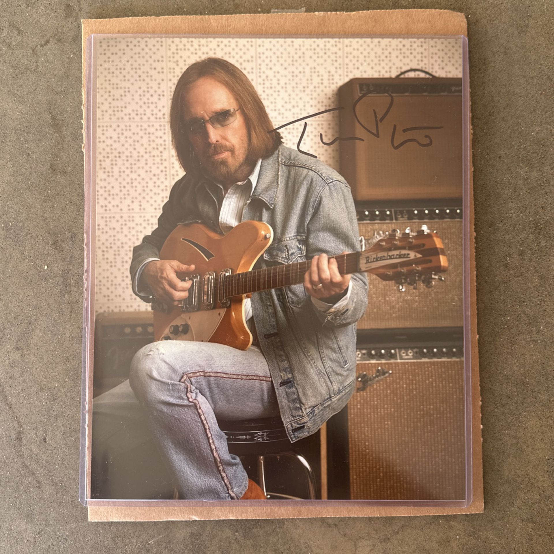 Signed Tom petty Photograph With Certificate Of Authenticity