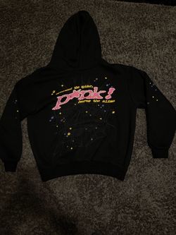 pink hoodie size medium