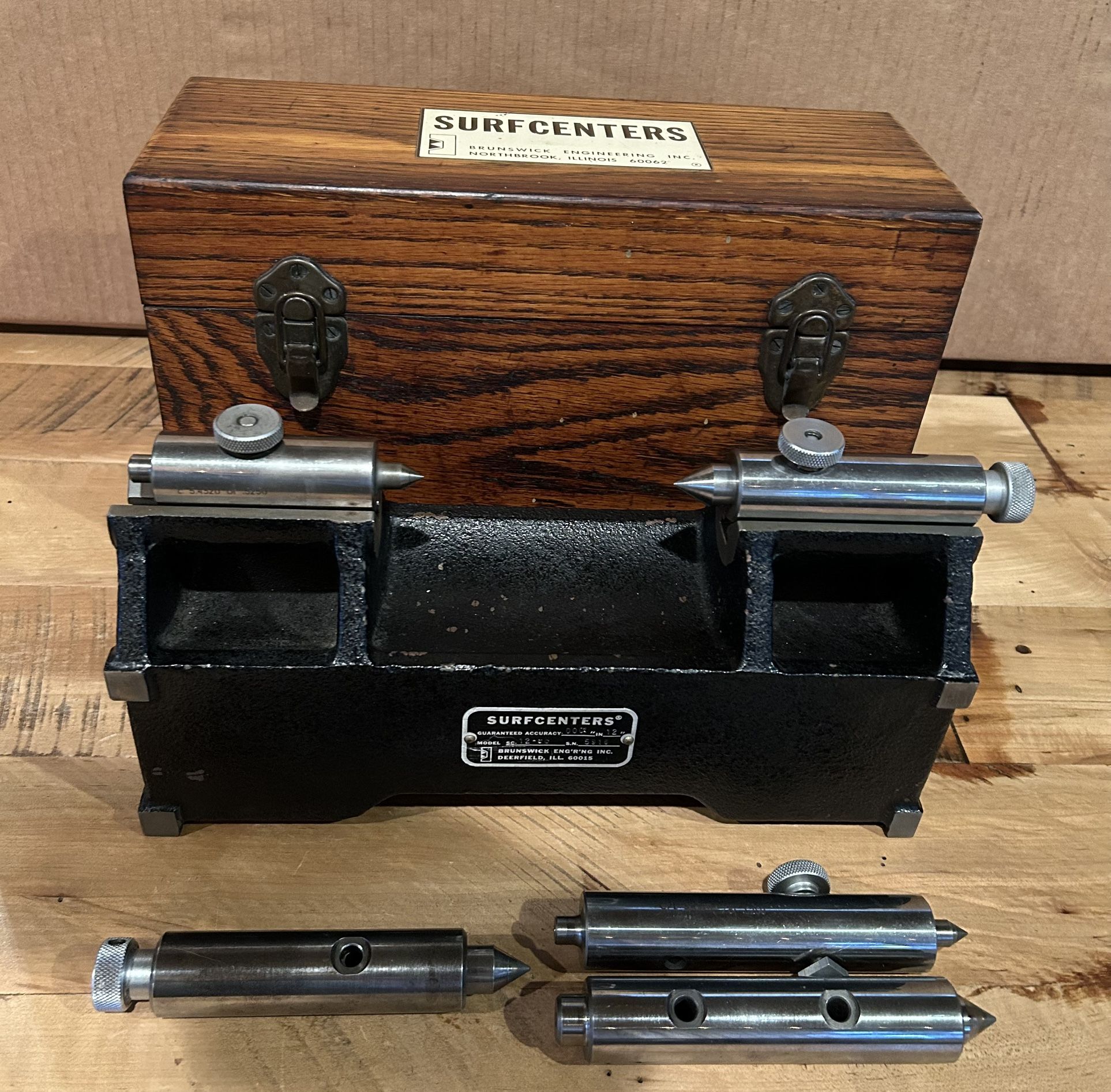 Machinist Brunswick Surf Center, Precision Centers With Wooden Case