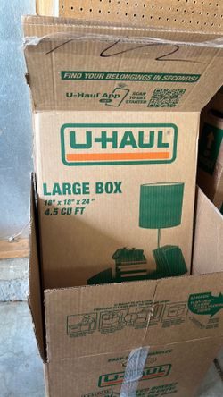 Uhaul moving boxes great condition
