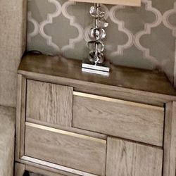 Wood Cream Night Stand 