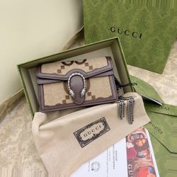 Gucci Dionysus Leather Super Mini Bag Jewelry & Accessories