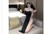 Black Nun Costume Dress