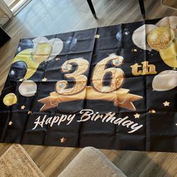 36th Birthday Deco. 