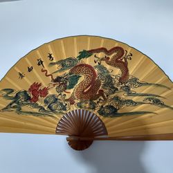 Vintage Painted Fan