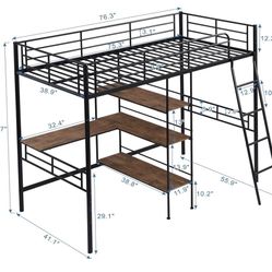 Twin size loft bed 