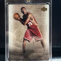 2003 Upper Deck #14 On Parade Lebron James Rookie Card - Mint Condition