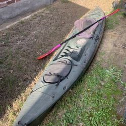 NICE thirteen-ish Foot Ocean Brand Kayak by brave New Carbon Fiber Paddle