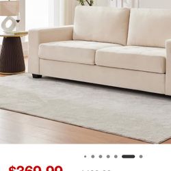 Loveseat Sofa Comfy Couches with USB/Type-C Charging Ports, Removable Covers & Wood Frame for Small Spaces