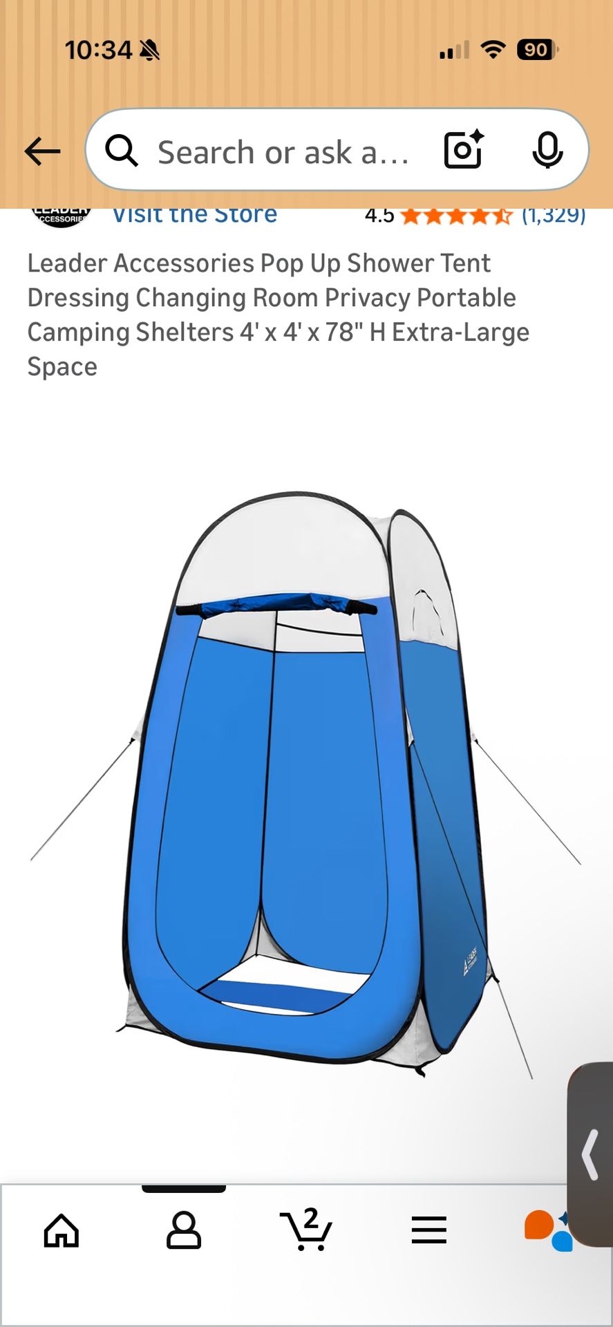 Foldable Changing Tent