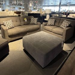 Brown Sofa And Loveseat
