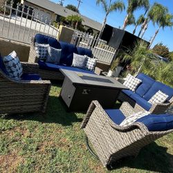Brand New Patio Outdoor Furniture Set With Fire Pit