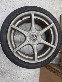 GTR R34 skyline OEM wheels with tires