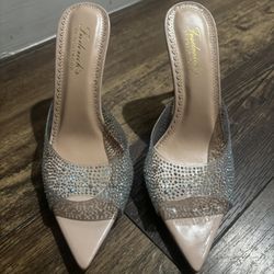 Glitter Pointy Heels