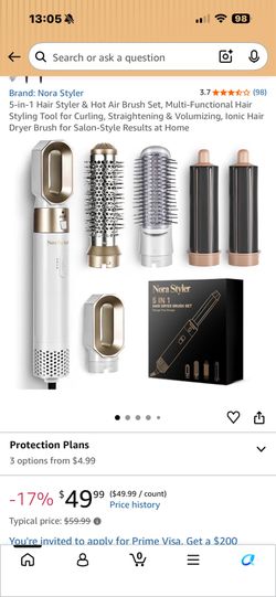 Nora Styler 5 IN 1 Hair Dryer Brush Set