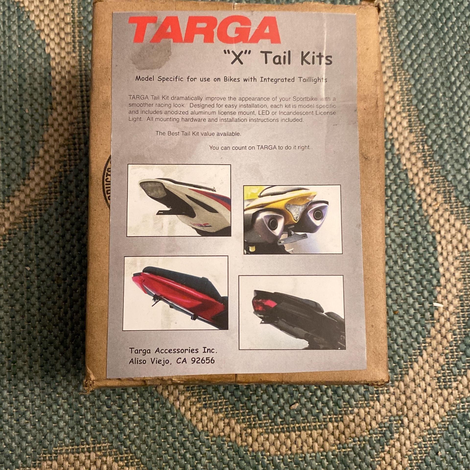 TARGA X TAIL KIT/ FENDER ELIMINATOR.