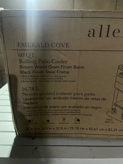 Rolling patio cooler 60qts.