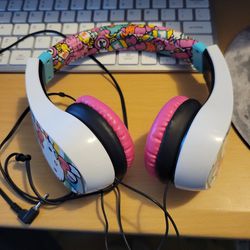 Hello Kitty Kids Friendly  Cushioned Headphones 