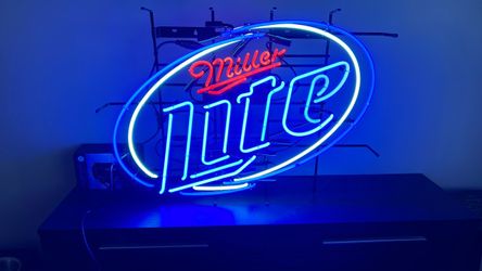 Miller Lite mancave or professional restaurant sign