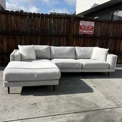 Grey/White Aries Sofa Sectional 