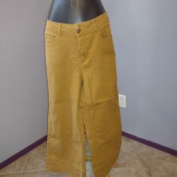 Stitch Star Women's Yellow Size 12 Ankle Jeans
