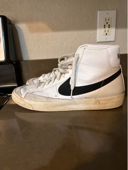White Nike Blazers