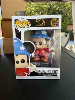 Funko Pop Sorcerer Mickey #799 Walt Disney Archives