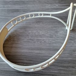 VINTAGE 1970s TUPPERWARE 624-26 ROUND CAKE CARRIER HANDLE CARRYING STRAP WHITE