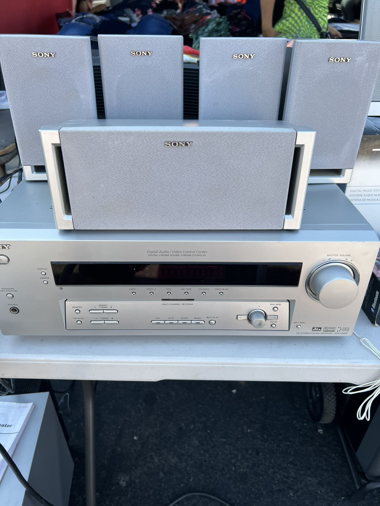 Speakers Sony Home Theater System With Remote Control And Subwoofer Sony Speakers 2 Speaker Stand MAKE AN OFFER!!
