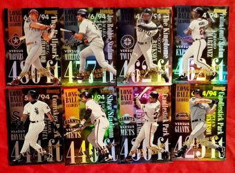 1994 Set Of 8 Baseballs Long Ball Hitters